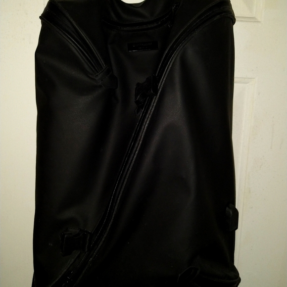 duchamp black leather backpack